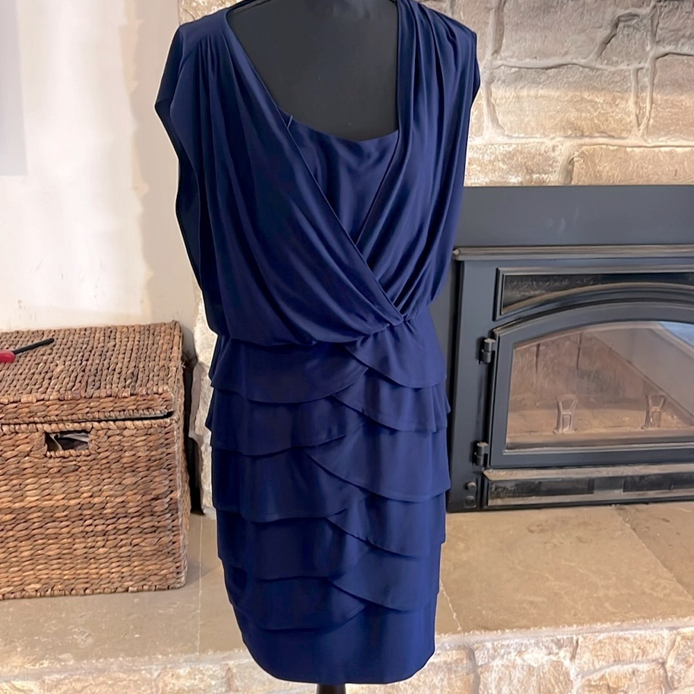 Scarlett navy tiered ruffled dress size 12